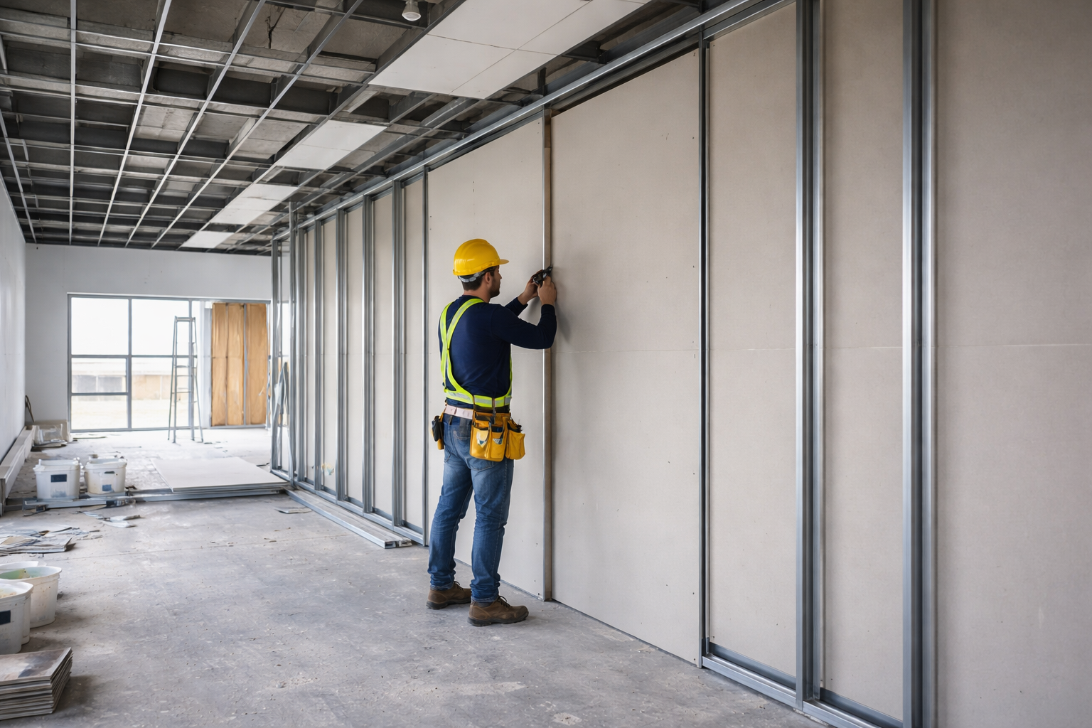 Pose de placo et cloisons sèches